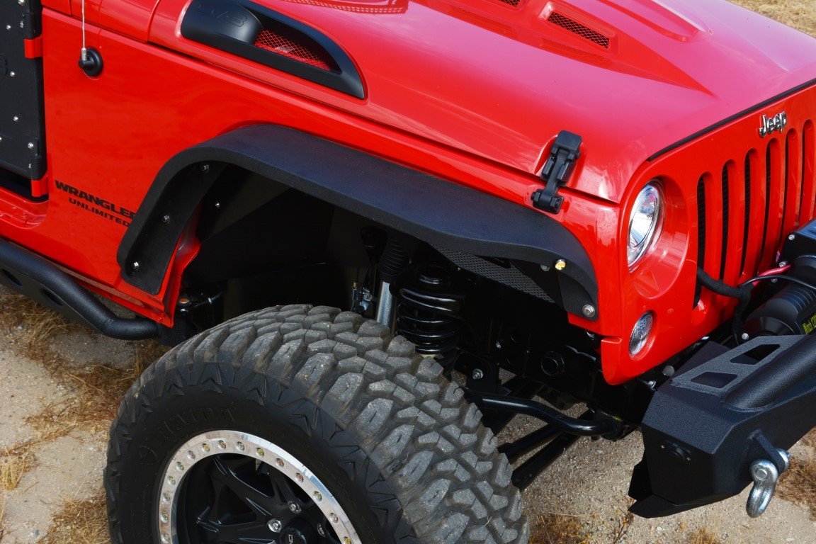 2007-18 Jeep JK Slim Fender Flares | Front & Rear-DV8 Offroad