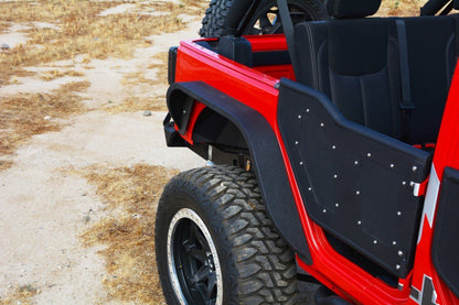 2007-18 Jeep JK Slim Fender Flares | Front & Rear-DV8 Offroad