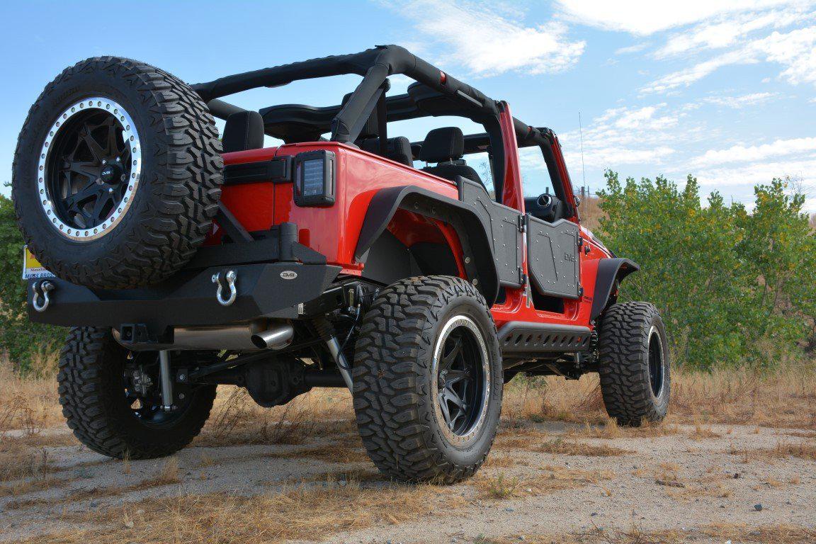 2007-18 Jeep JK Slim Fender Flares | Front & Rear-DV8 Offroad