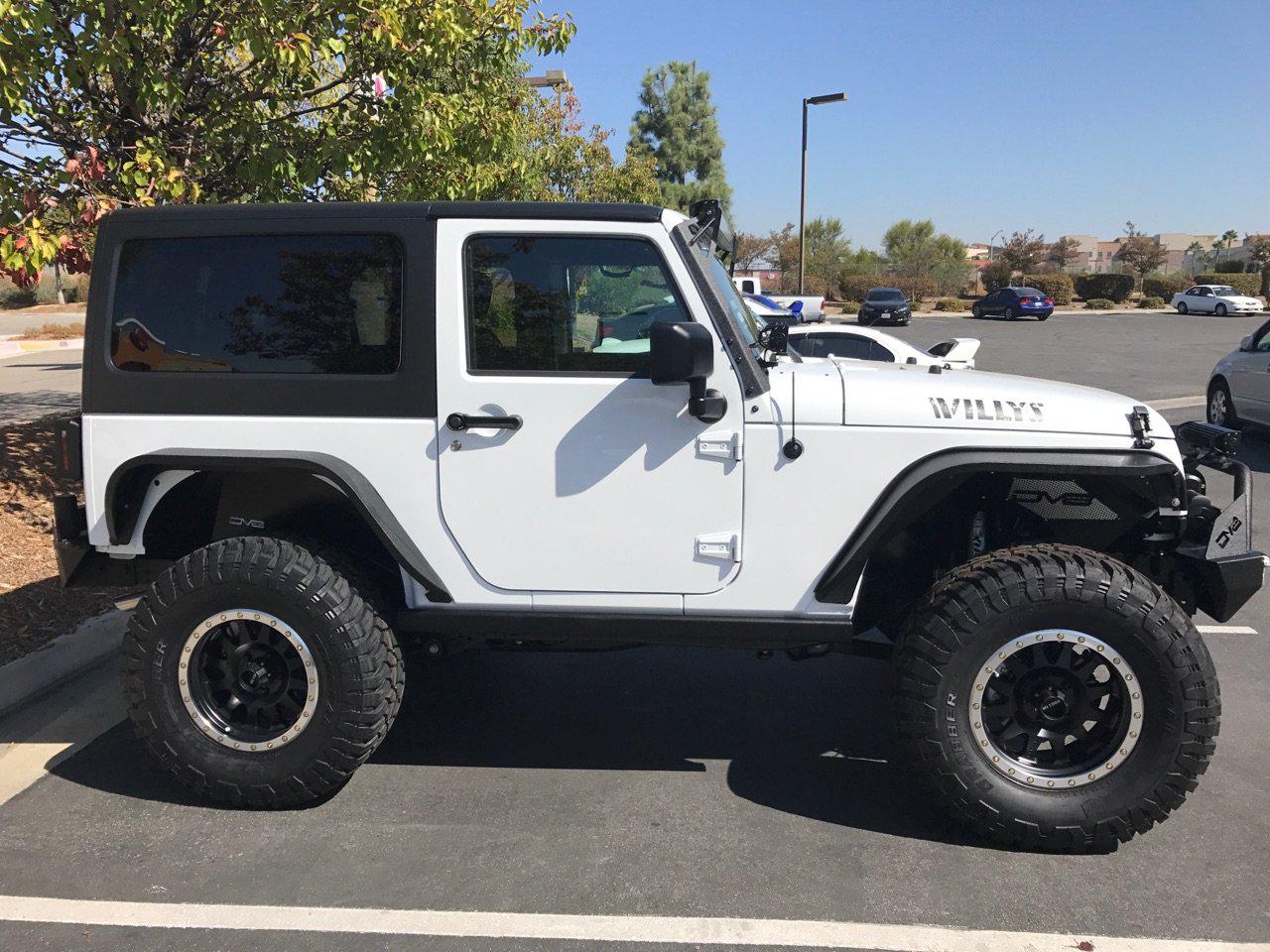 2007-18 Jeep JK Slim Fender Flares | Front & Rear-DV8 Offroad