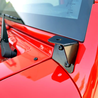 2007-18 Jeep Wrangler JK A-Pillar Pod Brackets (set)-DV8 Offroad