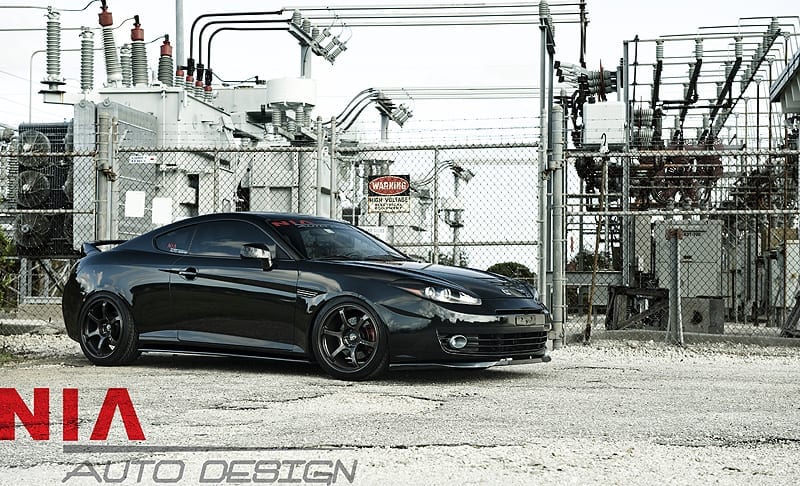 2007 2008 Hyundai Tiburon NIA Front Splitter Lip ABS Plastic