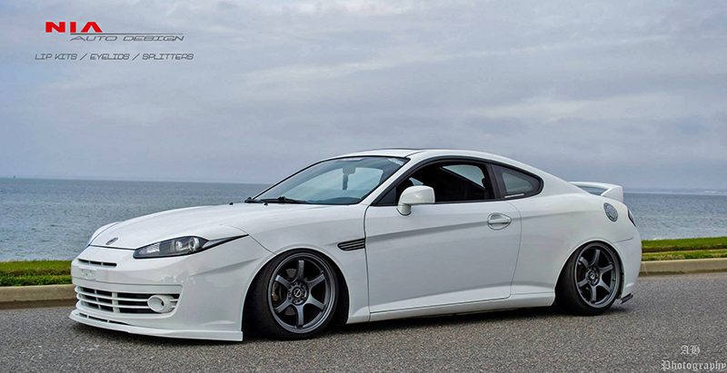 2007 2008 Hyundai Tiburon NIA Front Splitter Lip ABS Plastic