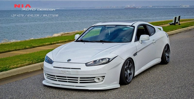 2007 2008 Hyundai Tiburon NIA Front Splitter Lip ABS Plastic