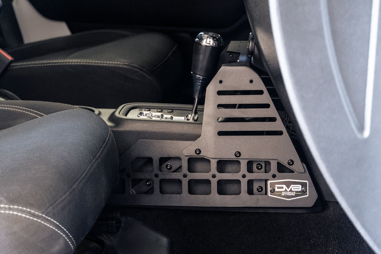 2007-2018 Jeep Wrangler JK Center Console Molle Panels & Device Bridge w/ Automatic Transmission