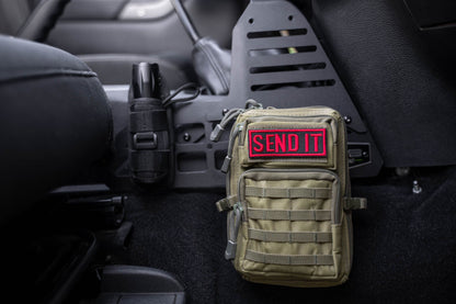 Mount essentials with the 2007-2018 Jeep Wrangler JK Center Console Molle Panels & Device Bridge