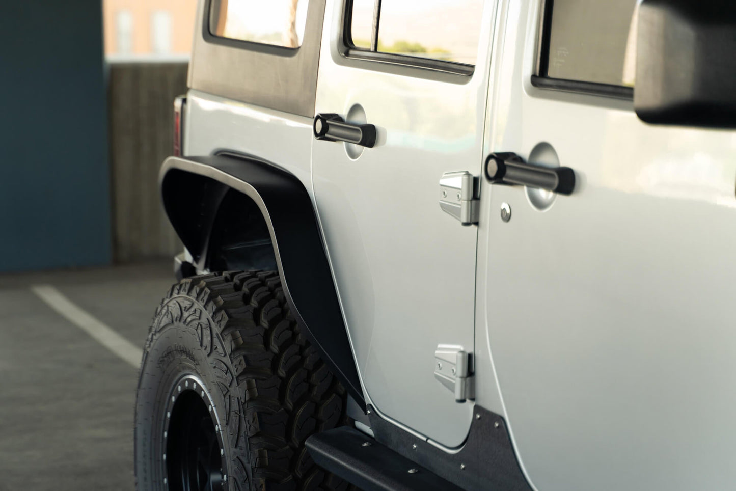 Slim Fender Flares for the 2007-2018 Jeep Wrangler JK, rear fender
