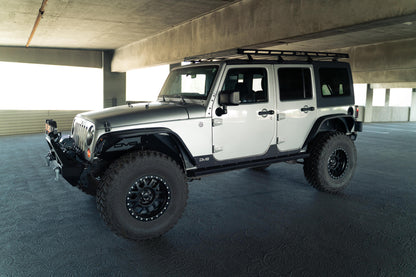 Slim Fender Flares for the 2007-2018 Jeep Wrangler JK, full width shot