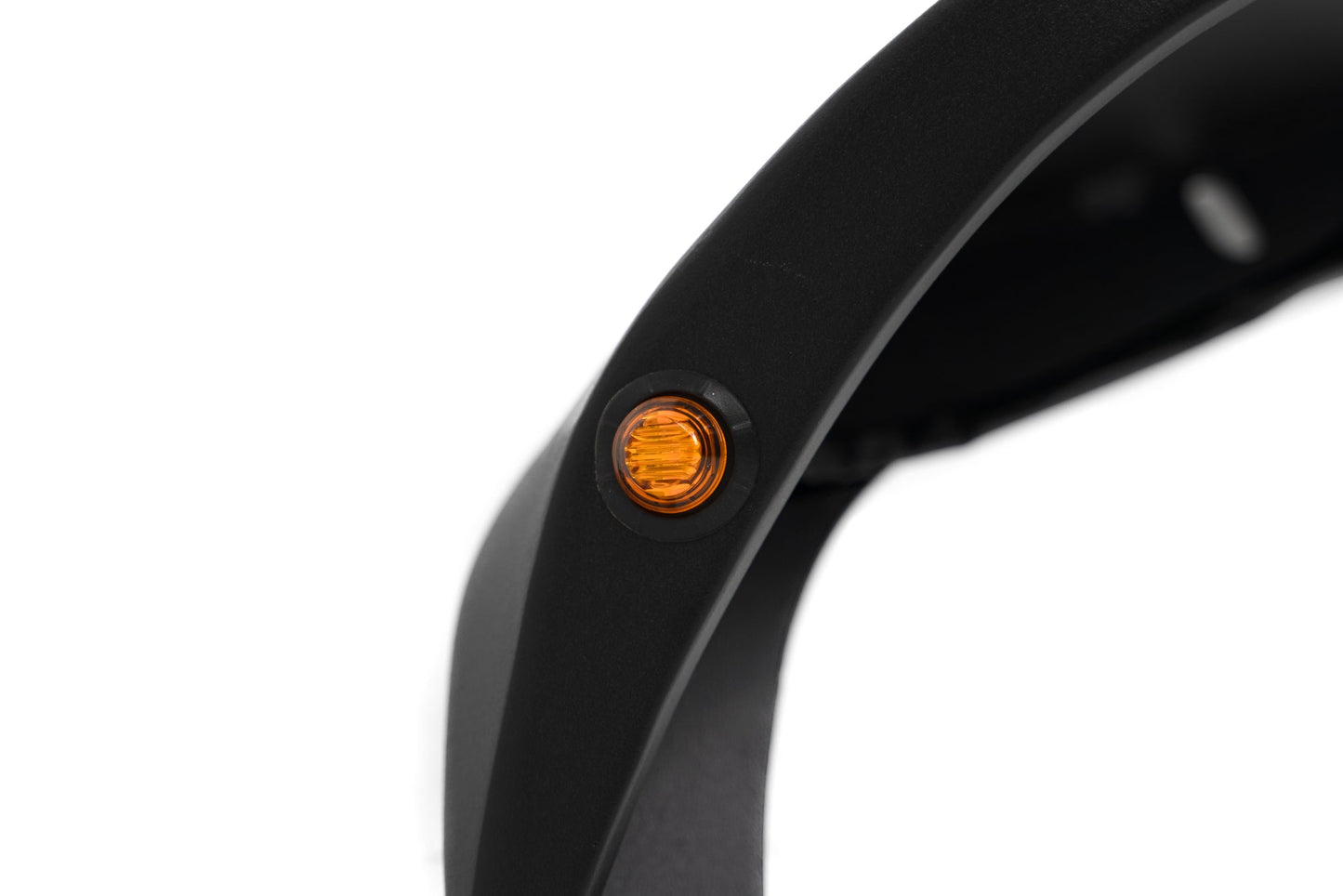 Slim Fender Flares for the 2007-2018 Jeep Wrangler JK, amber marker light