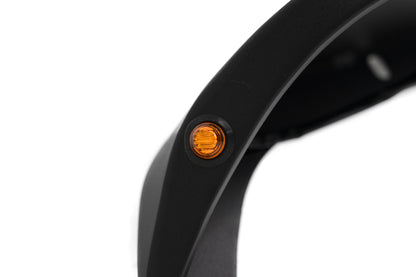 Slim Fender Flares for the 2007-2018 Jeep Wrangler JK, amber marker light