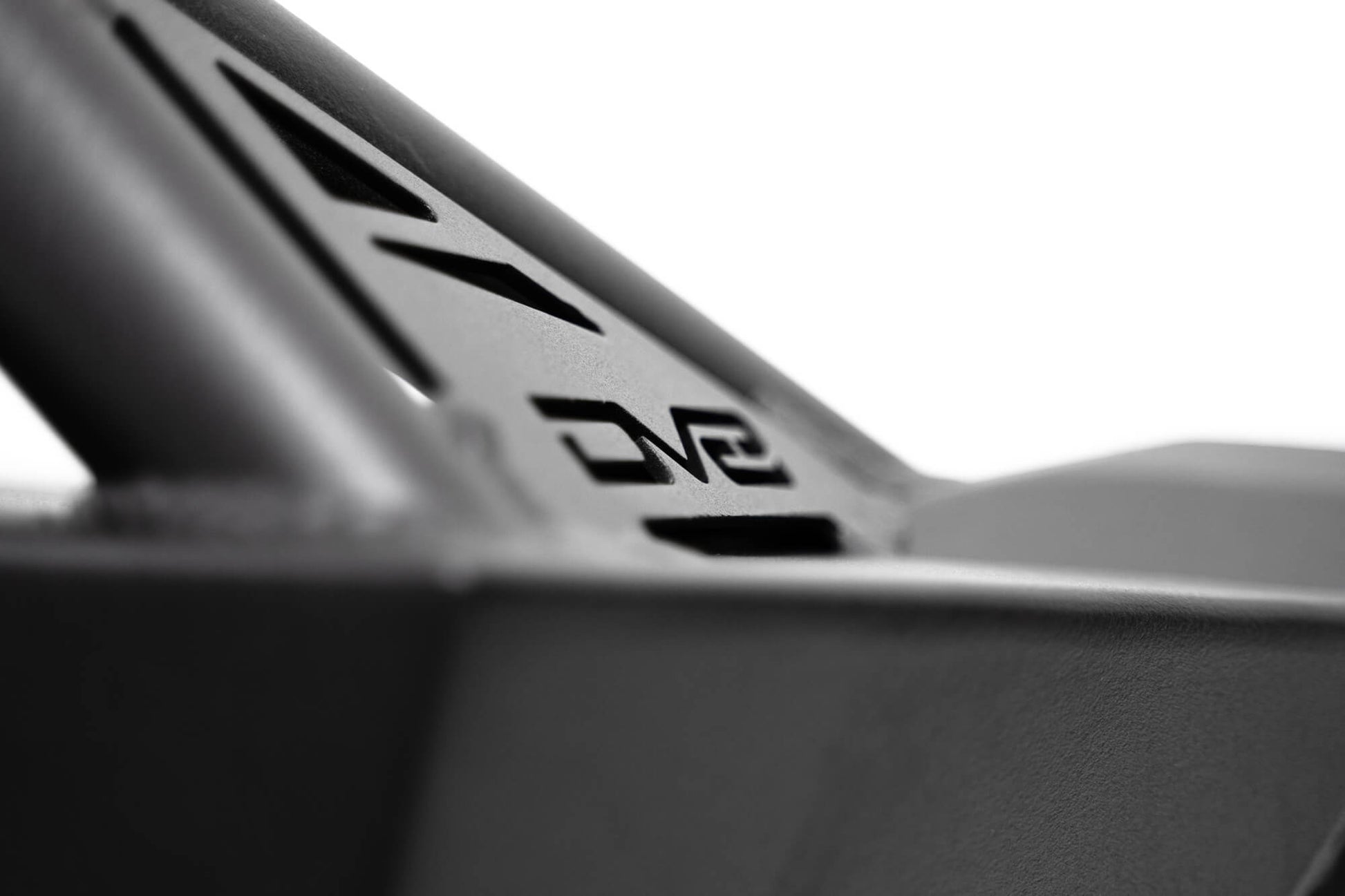 DV8 Logo Cutout on the 2007-2023 Jeep Wrangler JK/JL & Gladiator JT FS-1 Series Stubby Front Bumper