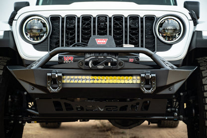 DV8 Offroad 2007-2024 Jeep Wrangler JK/JL & Gladiator JT | FS-1 Series Stubby Front Bumper FBJL-11