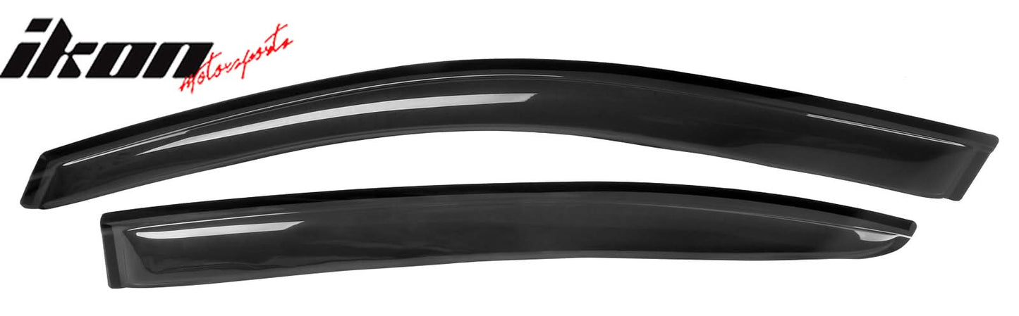 2008-2014 Dodge Avenger Slim Style Smoke Tinted Visor Window Acrylic