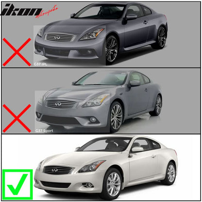 2008-2014 Infiniti G37 Coupe & Q60 EVO Style Front Bumper Lip
