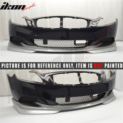 2008-2014 Infiniti G37 Coupe Q60 J Style Unpainted Front Bumper Lip PU