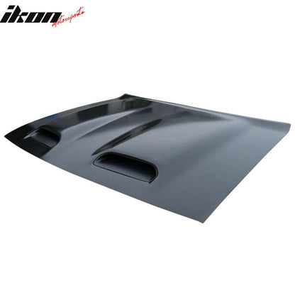 2008-2023 Dodge Challenger Hood Hellcat Style Aluminum Black Car Hood