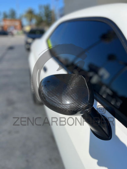2008+ Dodge Challenger Carbon Fiber Mirror Covers