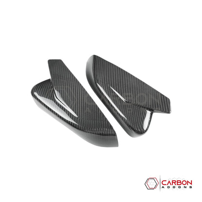 Real Carbon Fiber Mirror Cap Covers For S197 Mustang 2010-2014