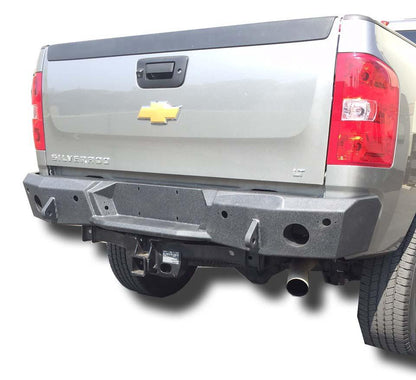 2011-14 Chevy Silverado 1500 Steel Rear Bumper-DV8 Offroad