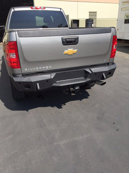 2011-14 Chevy Silverado 1500 Steel Rear Bumper-DV8 Offroad