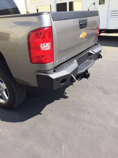 2011-14 Chevy Silverado 1500 Steel Rear Bumper-DV8 Offroad