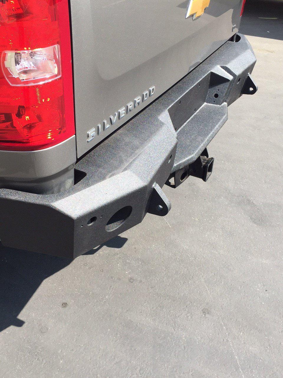 2011-14 Chevy Silverado 1500 Steel Rear Bumper-DV8 Offroad