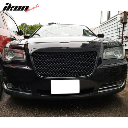 2011-14 Chrysler 300 300C Grill B Style Black Mesh Vehicle Grille ABS