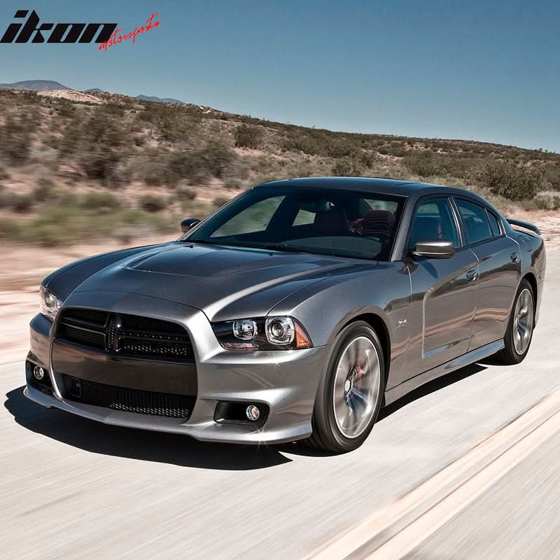 2011-2014 Dodge Charger Hood Replacement SRT 392 Style Aluminum Black