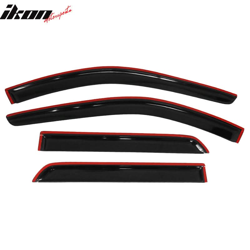 2011-2024 Dodge Durango Slim Style Smoke Tinted Window Visor Acrylic