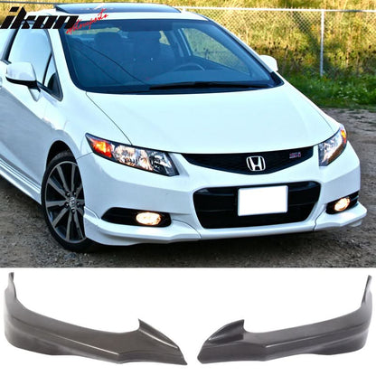 2012-2013 Honda Civic Coupe HF-P Style Unpainted Front Bumper Lip PU