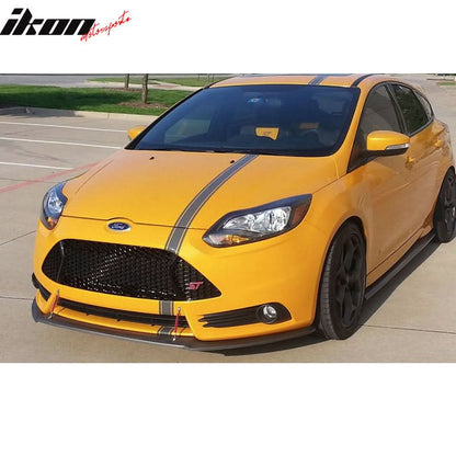 2013-2014 Ford Focus Front Splitter Lip Replacement PP & Red Rods