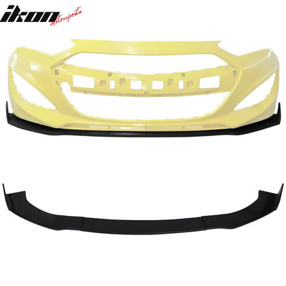 2013-2016 Hyundai Genesis Coupe IKON Style Blcak Front Bumper Lip PU