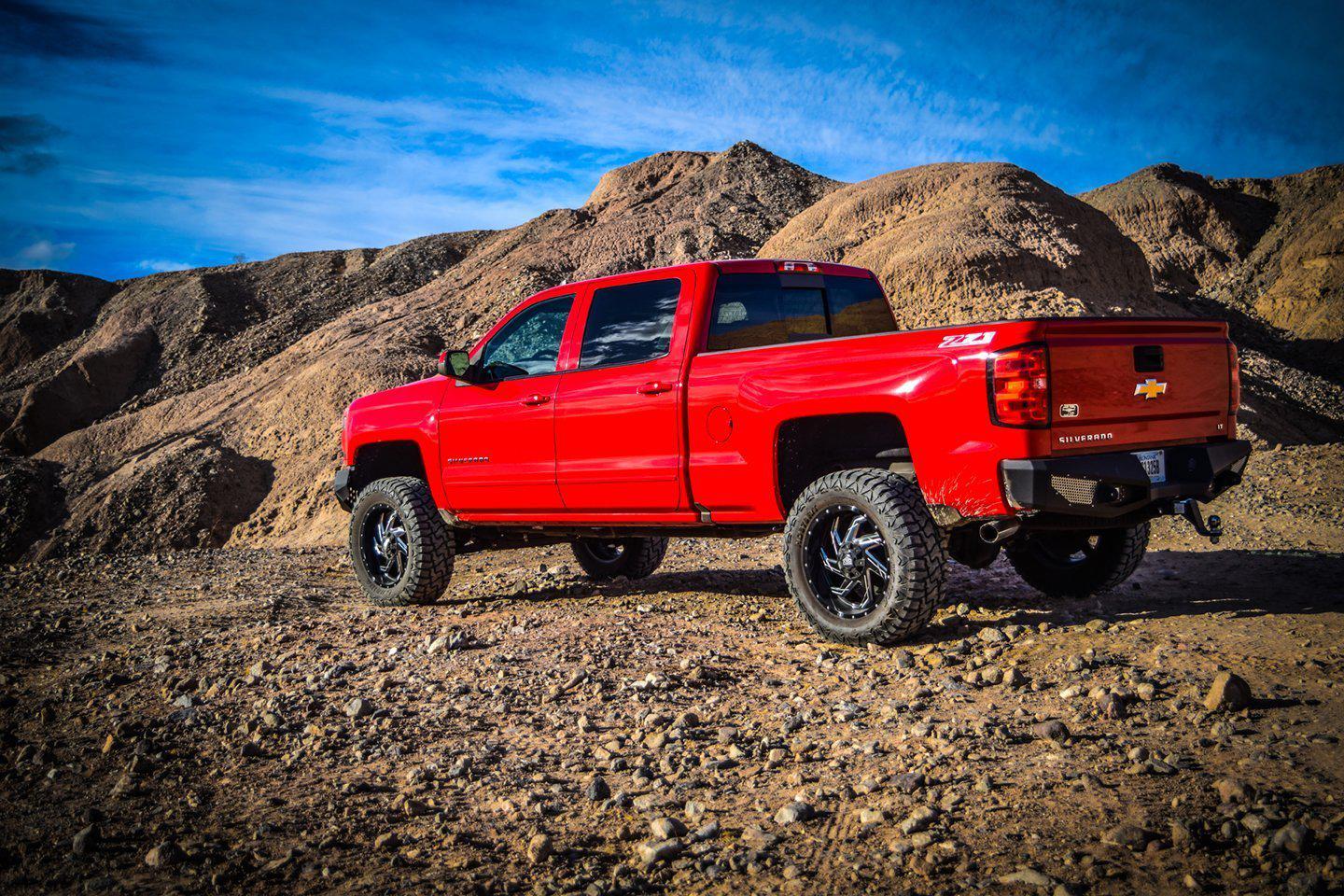 2014-18 Chevy Silverado 1500 Steel Rear Bumper-DV8 Offroad