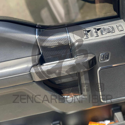 2015-2020 Ford F150/Raptor Carbon Fiber Door Trim Panel(4-Piece Set)