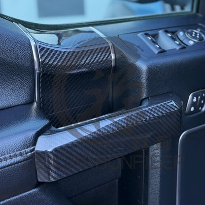 2015-2020 Ford F150/Raptor Carbon Fiber Door Trim Panel(4-Piece Set)