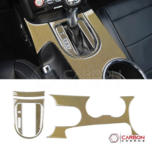2015-2023 Mustang Reflective Carbon Fiber Center Console Overlay