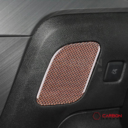 Reflective Carbon Fiber Driver Side Dashboard Trim Overlay for 2015–2023 Ford Mustang