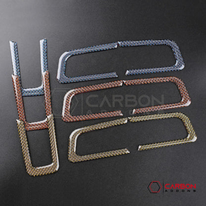 2015-2023 Mustang Reflective Carbon Fiber Steering Wheel Chrome Trim Overlay