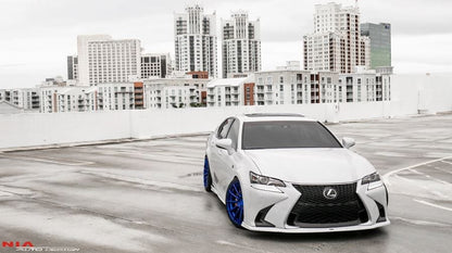 Lexus GS Base Model, F-Sport NIA Full lip Body Kit 5pcs (Front Splitter, Side Skirt Rockers, Rear apron spats) 2016-2020 in ABS