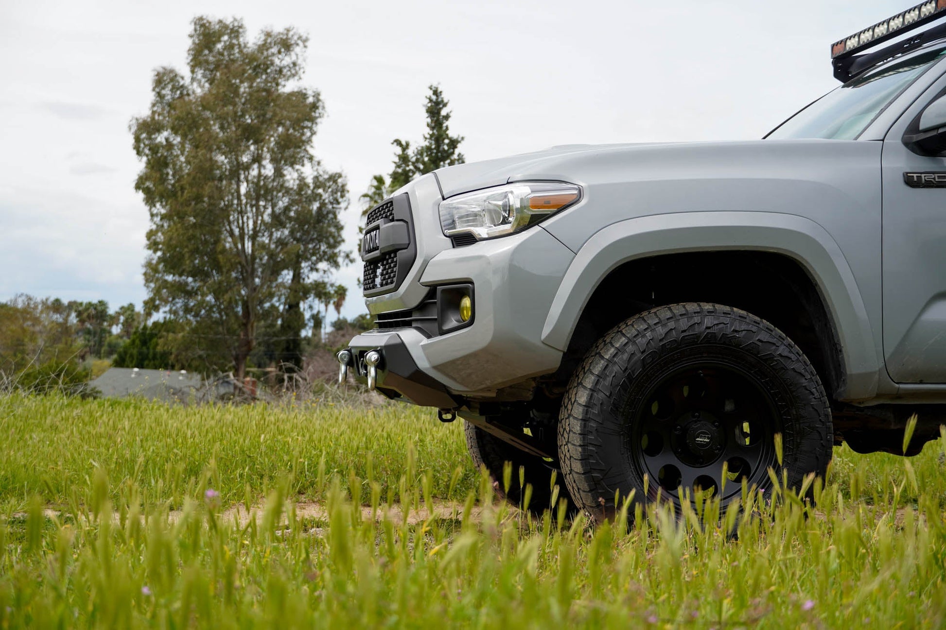 SIde profile of the Centric Winch Front Bumper for the 2016-2023 Toyota Tacoma
