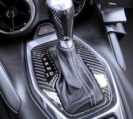 2016-2024 Camaro Real Carbon Fiber Gear Shift Trim Overlay