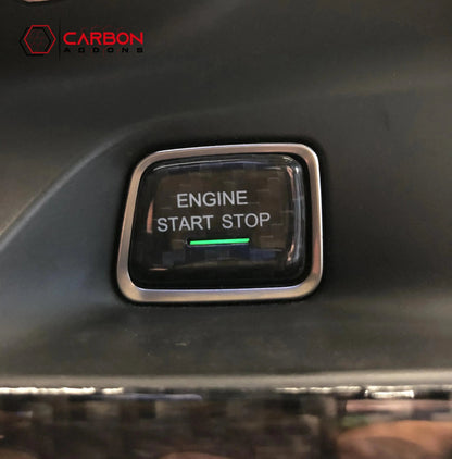 2016-2024 Camaro/2014-2019 Corvette Carbon Fiber Start Stop Engine Button Cover