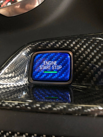2016-2024 Camaro/2014-2019 Corvette Carbon Fiber Start Stop Engine Button Cover