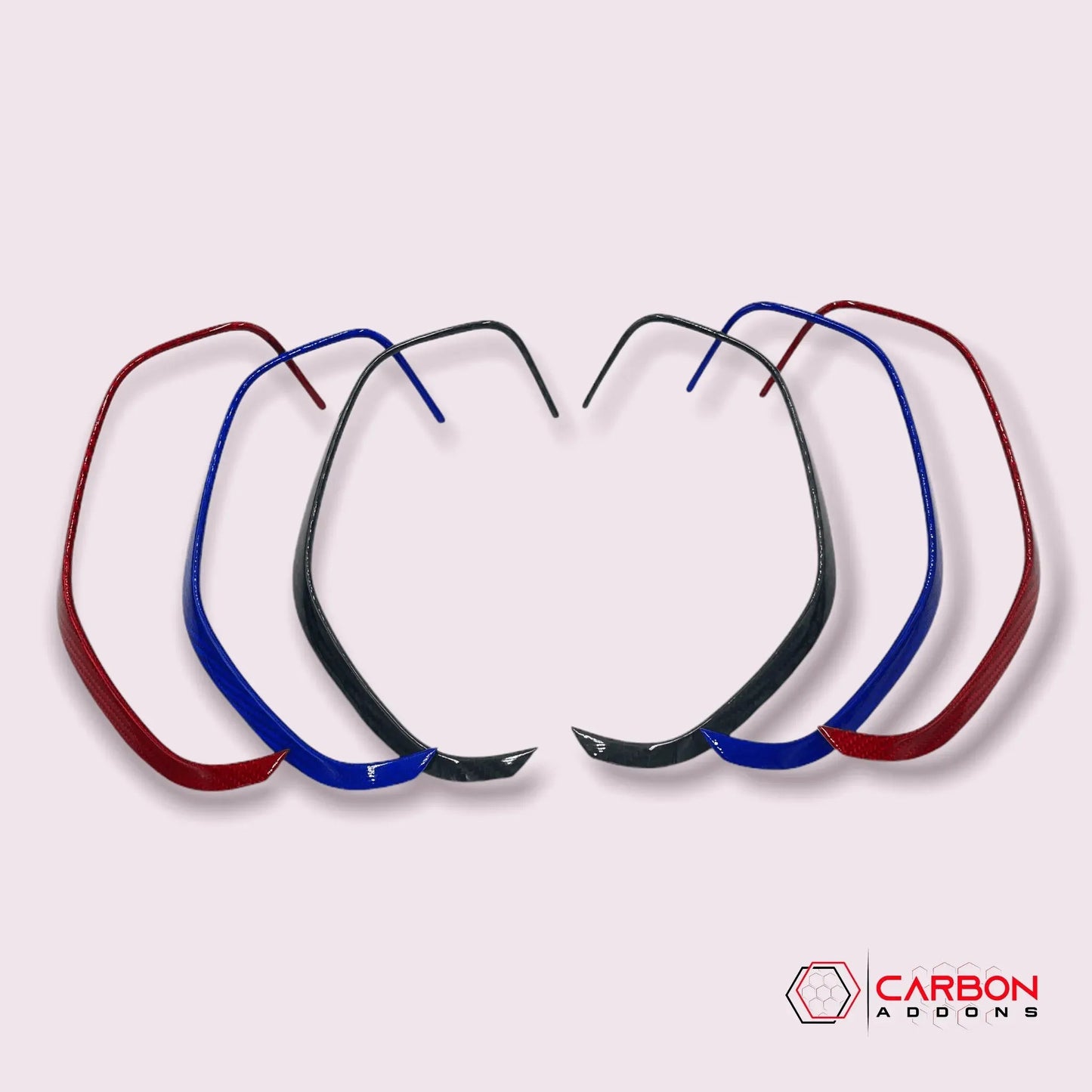 2016-2024 Carbon Fiber Gauge Cluster Bezel Chrome Delete Cover