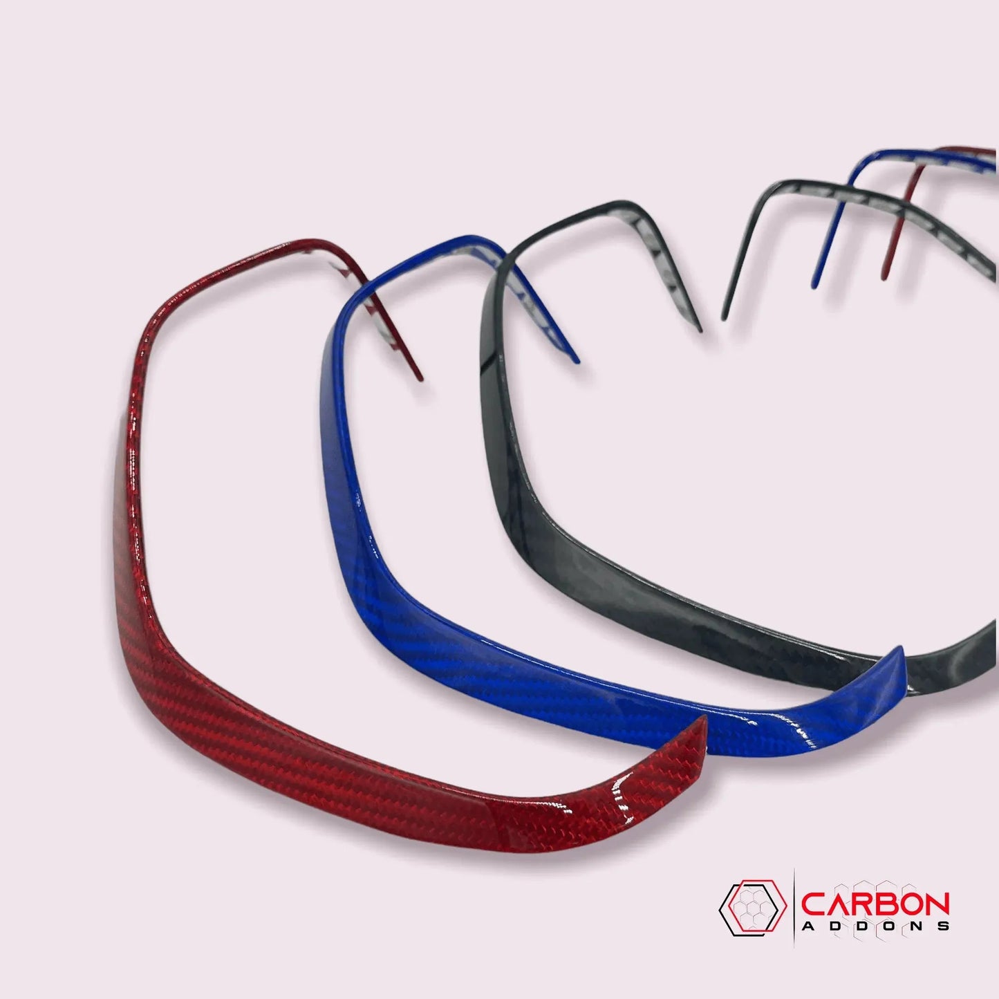 2016-2024 Carbon Fiber Gauge Cluster Bezel Chrome Delete Cover