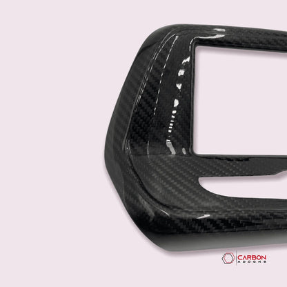 2016-2024 Chevy Camaro Carbon Fiber Infotainment Radio Screen Trim Cover