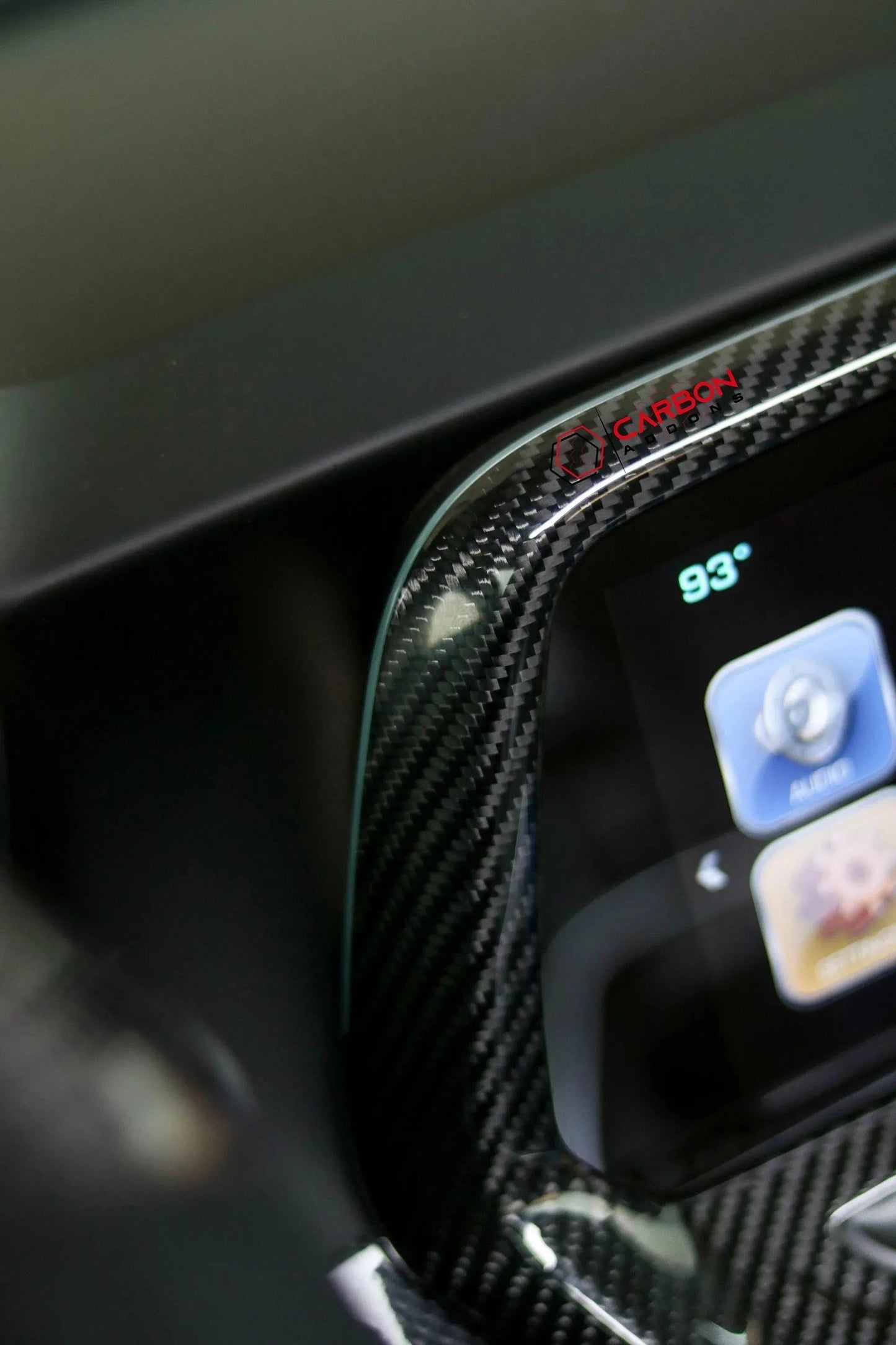 2016-2024 Chevy Camaro Carbon Fiber Infotainment Radio Screen Trim Cover