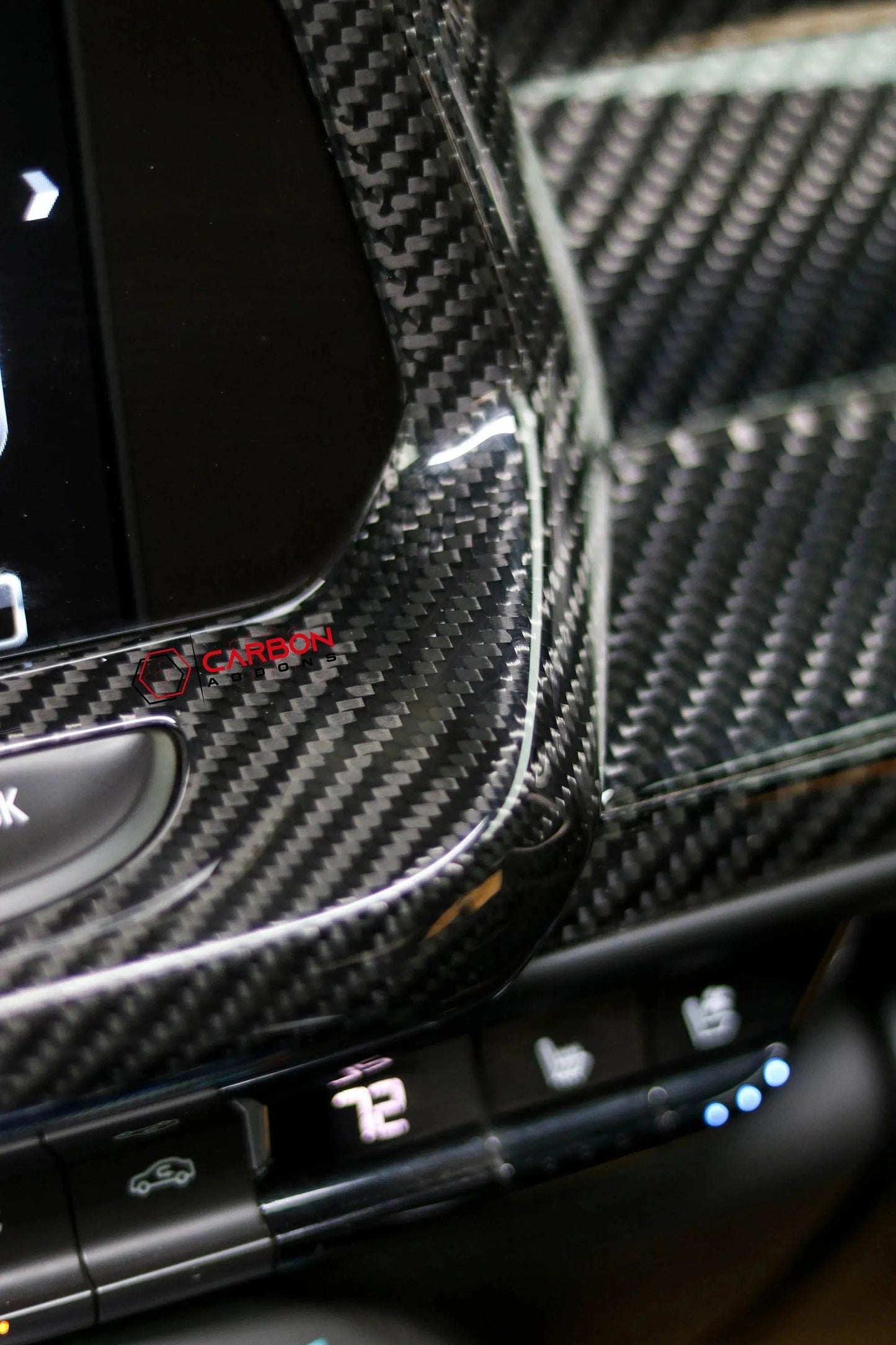 2016-2024 Chevy Camaro Carbon Fiber Infotainment Radio Screen Trim Cover