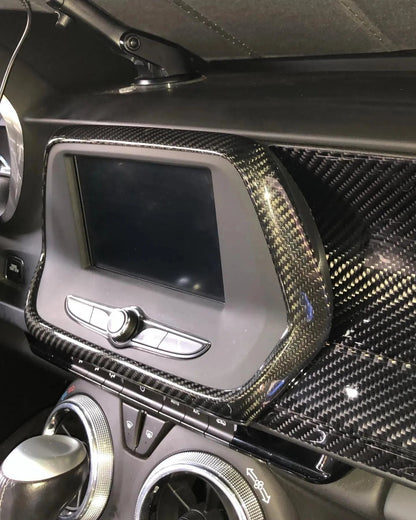 2016-2024 Chevy Camaro Carbon Fiber Infotainment Radio Screen Trim Cover