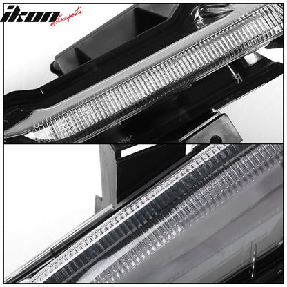 2016-2024 Chevy Camaro Clear Fog Lights w/ Amber Switchback Signal ABS